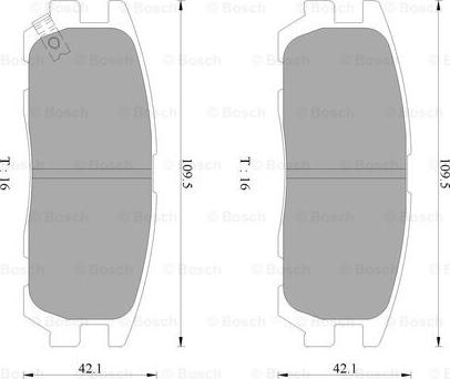 BOSCH 0 986 AB2 235 - Kit pastiglie freno, Freno a disco autozon.pro