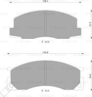 BOSCH 0 986 AB2 229 - Kit pastiglie freno, Freno a disco autozon.pro