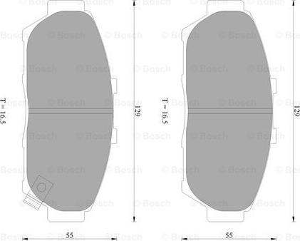 BOSCH 0 986 AB2 279 - Kit pastiglie freno, Freno a disco autozon.pro