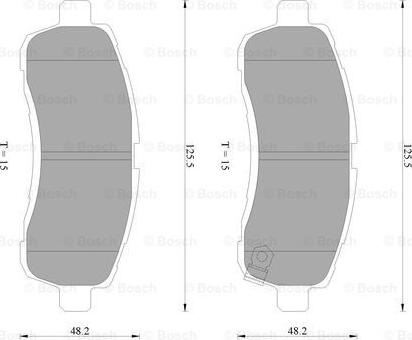 BOSCH 0 986 AB2 275 - Kit pastiglie freno, Freno a disco autozon.pro