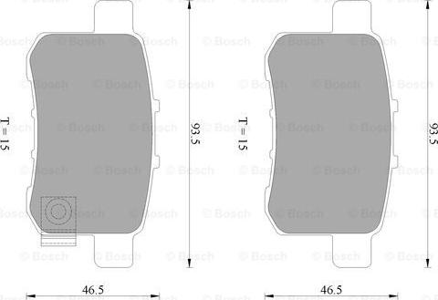 BOSCH 0 986 AB2 273 - Kit pastiglie freno, Freno a disco autozon.pro