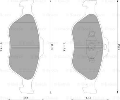 BOSCH 0 986 AB2 779 - Kit pastiglie freno, Freno a disco autozon.pro