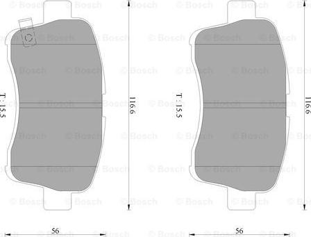 BOSCH 0 986 AB2 778 - Kit pastiglie freno, Freno a disco autozon.pro