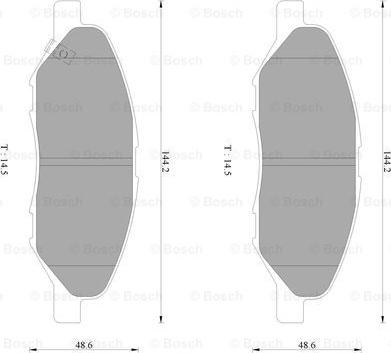 BOSCH 0 986 AB2 777 - Kit pastiglie freno, Freno a disco autozon.pro