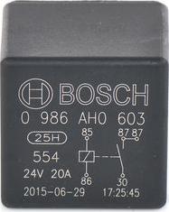 BOSCH 0 986 AH0 603 - Relè, Corrente di lavoro autozon.pro