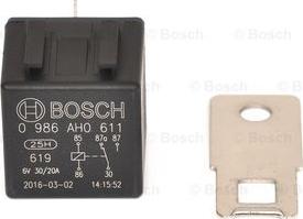 BOSCH 0 986 AH0 611 - Relè, Corrente di lavoro autozon.pro