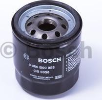 BOSCH 0 986 B00 058 - Filtro olio autozon.pro