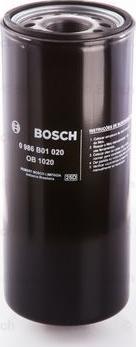 BOSCH 0 986 B01 020 - Filtro olio autozon.pro