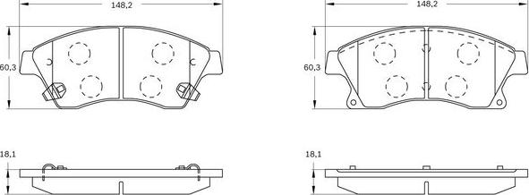 BOSCH 0 986 BB0 903 - Kit pastiglie freno, Freno a disco autozon.pro