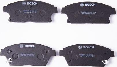 BOSCH 0 986 BB0 468 - Kit pastiglie freno, Freno a disco autozon.pro