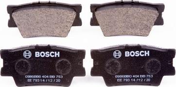 BOSCH 0 986 BB0 404 - Kit pastiglie freno, Freno a disco autozon.pro