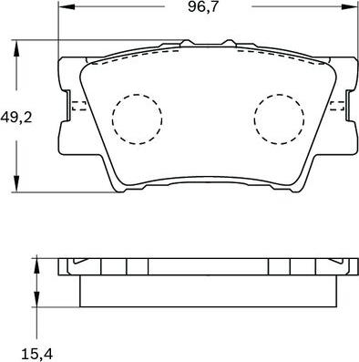 BOSCH 0 986 BB0 404 - Kit pastiglie freno, Freno a disco autozon.pro