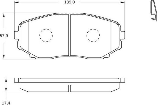 BOSCH 0 986 BB0 407 - Kit pastiglie freno, Freno a disco autozon.pro