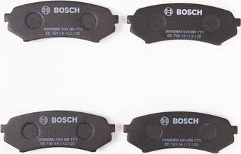 BOSCH 0 986 BB0 545 - Kit pastiglie freno, Freno a disco autozon.pro