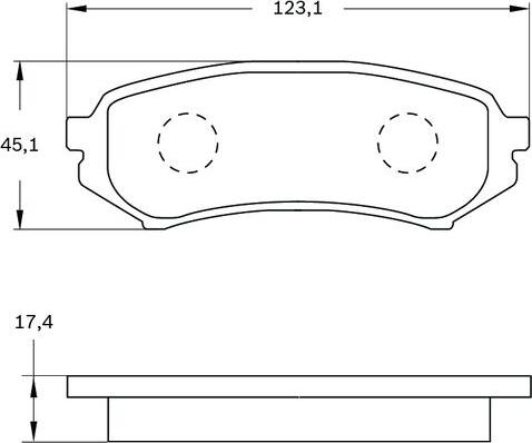 BOSCH 0 986 BB0 545 - Kit pastiglie freno, Freno a disco autozon.pro