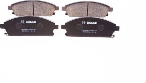 BOSCH 0 986 BB0 563 - Kit pastiglie freno, Freno a disco autozon.pro