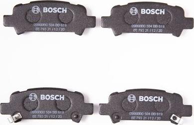 BOSCH 0 986 BB0 584 - Kit pastiglie freno, Freno a disco autozon.pro