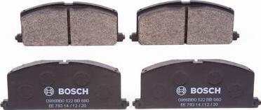 BOSCH 0 986 BB0 522 - Kit pastiglie freno, Freno a disco autozon.pro