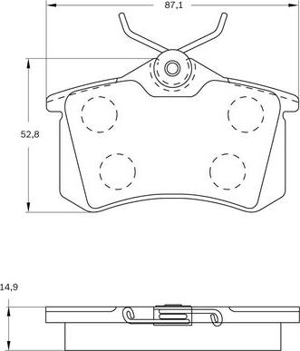 BOSCH 0 986 BB0 619 - Kit pastiglie freno, Freno a disco autozon.pro