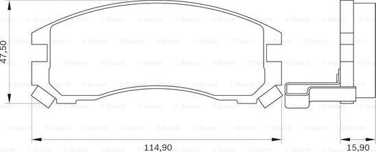 BOSCH 0 986 BB0 091 - Kit pastiglie freno, Freno a disco autozon.pro