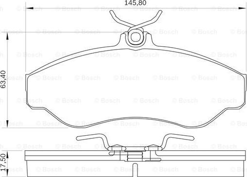 BOSCH 0 986 BB0 041 - Kit pastiglie freno, Freno a disco autozon.pro