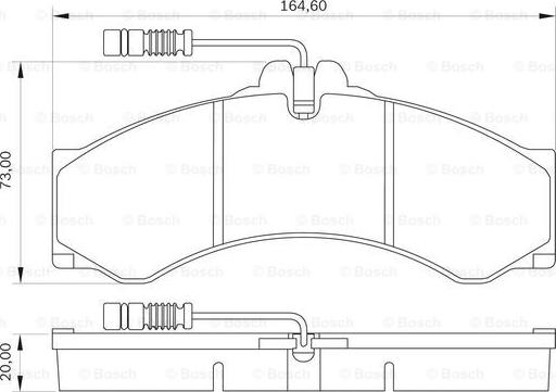 BOSCH 0 986 BB0 061 - Kit pastiglie freno, Freno a disco autozon.pro