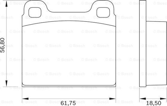 BOSCH 0 986 BB0 016 - Kit pastiglie freno, Freno a disco autozon.pro