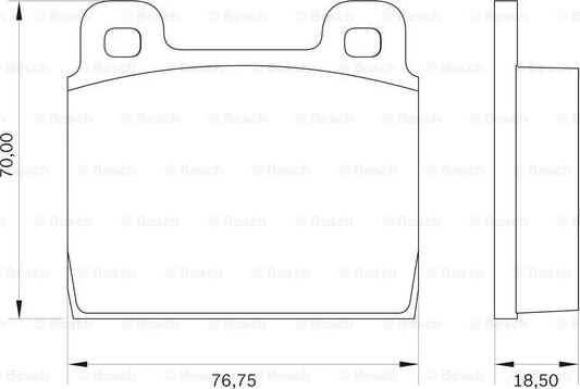 BOSCH 0 986 BB0 017 - Kit pastiglie freno, Freno a disco autozon.pro