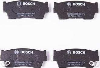 BOSCH 0 986 BB0 089 - Kit pastiglie freno, Freno a disco autozon.pro