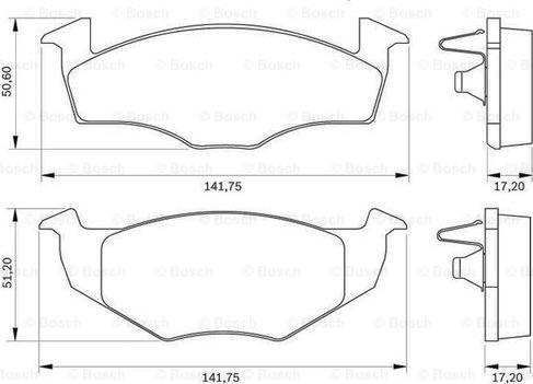 BOSCH 0 986 BB0 085 - Kit pastiglie freno, Freno a disco autozon.pro