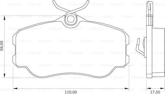 BOSCH 0 986 BB0 039 - Kit pastiglie freno, Freno a disco autozon.pro