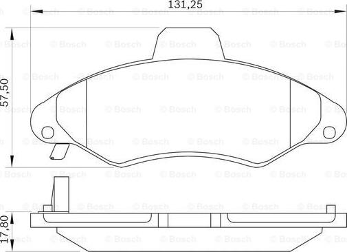 BOSCH 0 986 BB0 035 - Kit pastiglie freno, Freno a disco autozon.pro