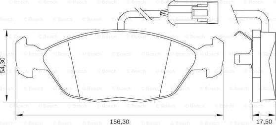 BOSCH 0 986 BB0 036 - Kit pastiglie freno, Freno a disco autozon.pro