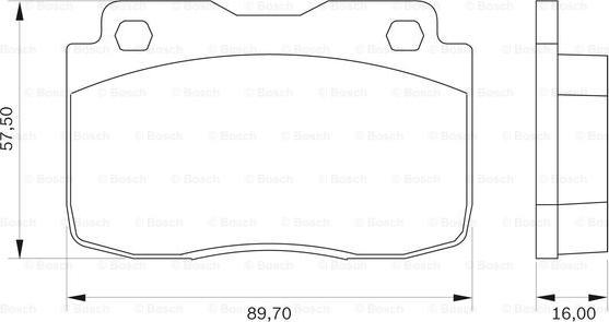 BOSCH 0 986 BB0 021 - Kit pastiglie freno, Freno a disco autozon.pro