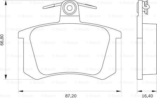 BOSCH 0 986 BB0 079 - Kit pastiglie freno, Freno a disco autozon.pro