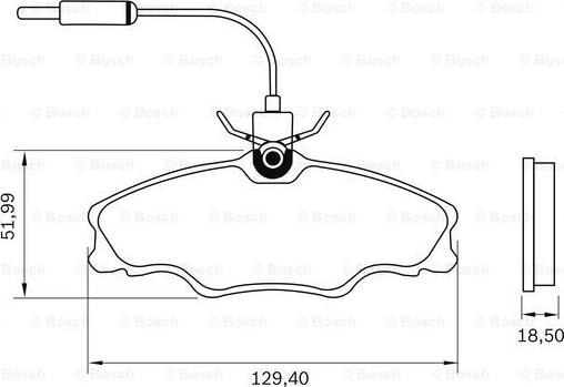 BOSCH 0 986 BB0 119 - Kit pastiglie freno, Freno a disco autozon.pro