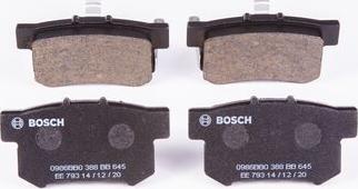 BOSCH 0 986 BB0 388 - Kit pastiglie freno, Freno a disco autozon.pro