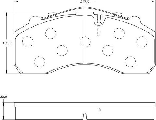 BOSCH 0 986 BB0 287 - Kit pastiglie freno, Freno a disco autozon.pro