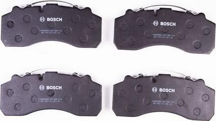 BOSCH 0 986 BB0 287 - Kit pastiglie freno, Freno a disco autozon.pro