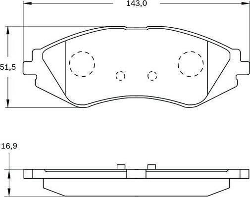 BOSCH 0 986 BB0 749 - Kit pastiglie freno, Freno a disco autozon.pro