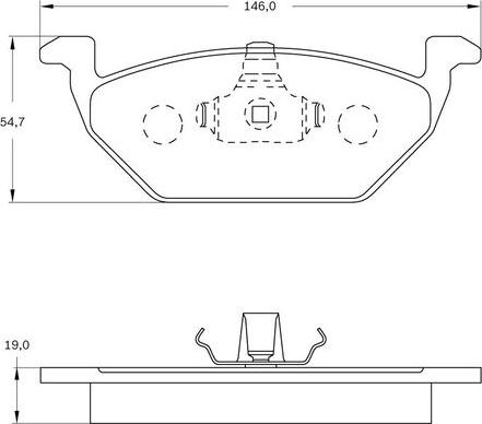 BOSCH 0 986 BB0 717 - Kit pastiglie freno, Freno a disco autozon.pro