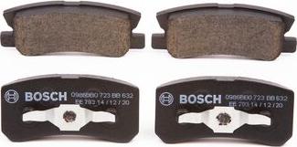 BOSCH 0 986 BB0 723 - Kit pastiglie freno, Freno a disco autozon.pro