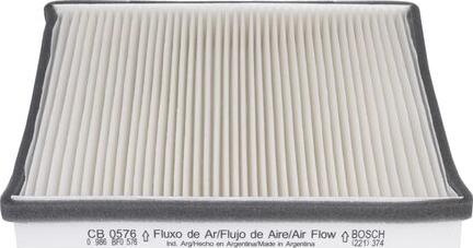 BOSCH 0 986 BF0 576 - Filtro, Aria abitacolo autozon.pro