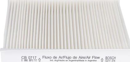 BOSCH 0 986 BF0 717 - Filtro, Aria abitacolo autozon.pro