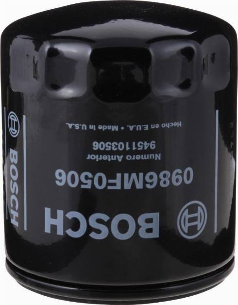 BOSCH 0 986 MF0 506 - Filtro olio autozon.pro