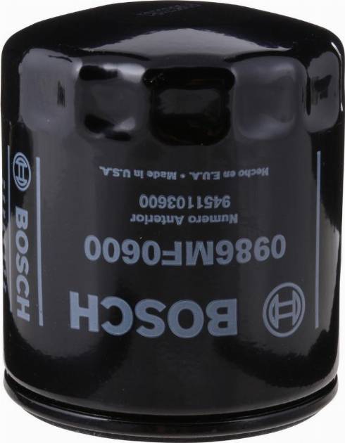 BOSCH 0 986 MF0 600 - Filtro olio autozon.pro