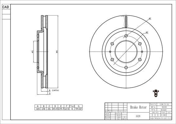 BOSCH 0 986 T15 411 - Discofreno autozon.pro