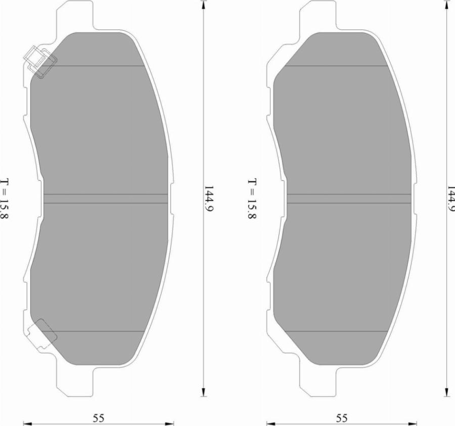 BOSCH 0 986 T10 240 - Kit pastiglie freno, Freno a disco autozon.pro