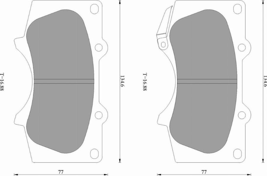 BOSCH 0 986 T10 216 - Kit pastiglie freno, Freno a disco autozon.pro