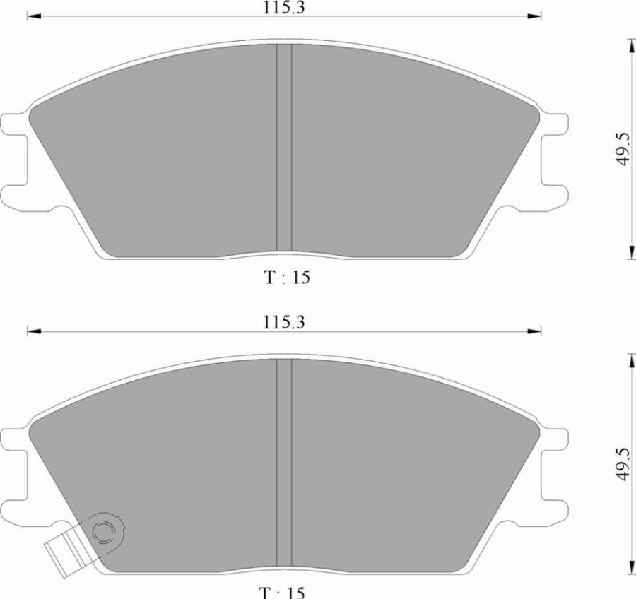 BOSCH 0 986 T10 218 - Kit pastiglie freno, Freno a disco autozon.pro